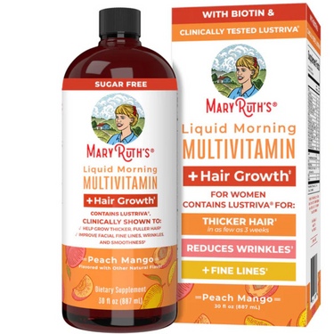 LIQUID MORNING MULTIVITAMIN + HAIR GROWTH PEACH MANGO